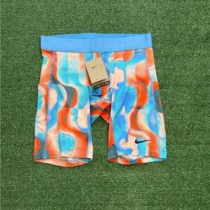 Nike Pro Dri-Fit Training Tight Shorts HQ0223-664 Coral Blue Mens Sz Medium NWT